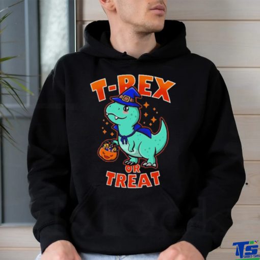 Halloween Trick or Treat Cute Kawaii T Rex Dinosaur For Kids Shirt