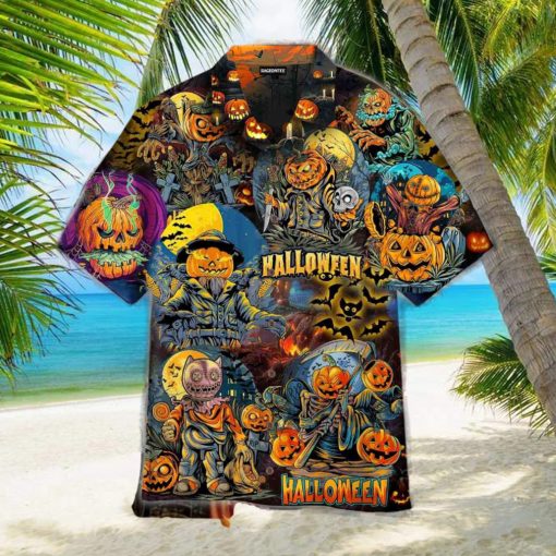 Halloween Zombie Pumpkin Halloween Hawaiian Shirt