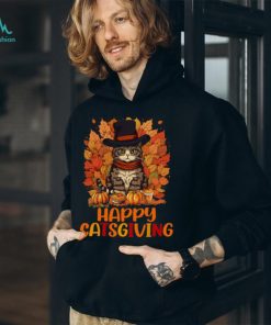 Happy Catsgiving Thanksgiving Cat T Shirt