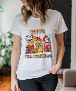 Happy Hallothanksmas Shirt, Halloween Holiday Season Tee Tops Crewneck, hoodie, sweater, long sleeve and tank top Happy Hallothanksmas Shirt, Halloween Holiday Season Tee Tops Crewneck