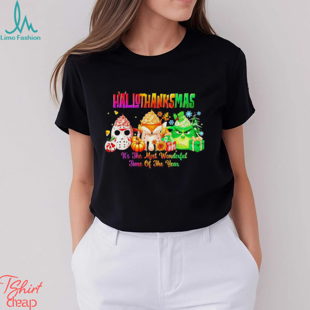 Happy Hallothanksmas coffee lover it’s the most wonderful time of the year shirt Happy Hallothanksmas coffee lover it’s the most wonderful time of the year shirt