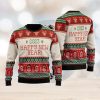 Christmas Ghostbusters With Candy Black Green Christmas Ugly Sweater 3D