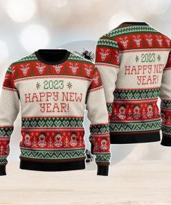 Happy Holiday Pattern Christmas Unisex Ugly Sweater