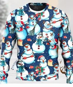 Happy Snowman Xmas Ugly Christmas Sweater Unique Gift For Men And Women