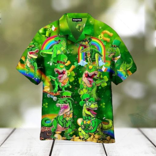 Happy St.pat rex Day Aloha Hawaiian Shirt