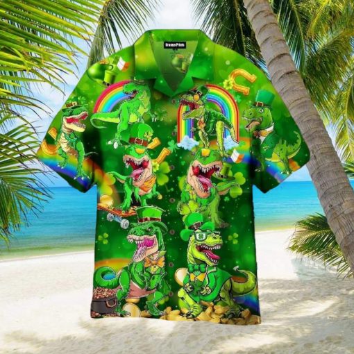 Happy St.pat rex Day Aloha Hawaiian Shirt