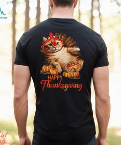 Happy Thanksgiving Cat But Face Is Turkey Funny Thanksgiving Cat Classic T Shirt, hoodie, sweater, long sleeve and tank top Happy Thanksgiving Cat But Face Is Turkey Funny Thanksgiving Cat Classic T Shirt