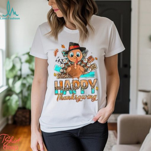Happy Thanksgiving Turkey Thankful T Shirt