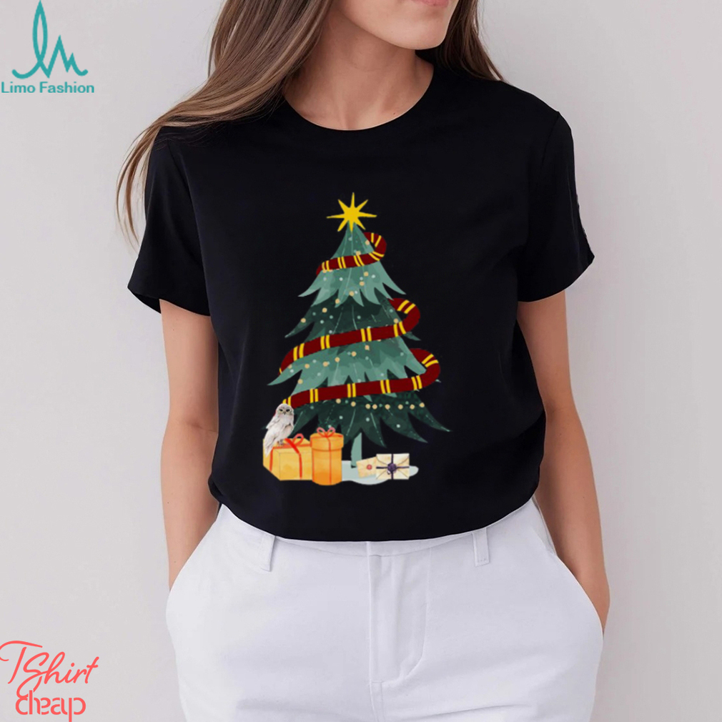 Harry P Hp Griffin Red House Magical Christmas Tree  Shirt Harry P Hp Griffin Red House Magical Christmas Tree  Shirt