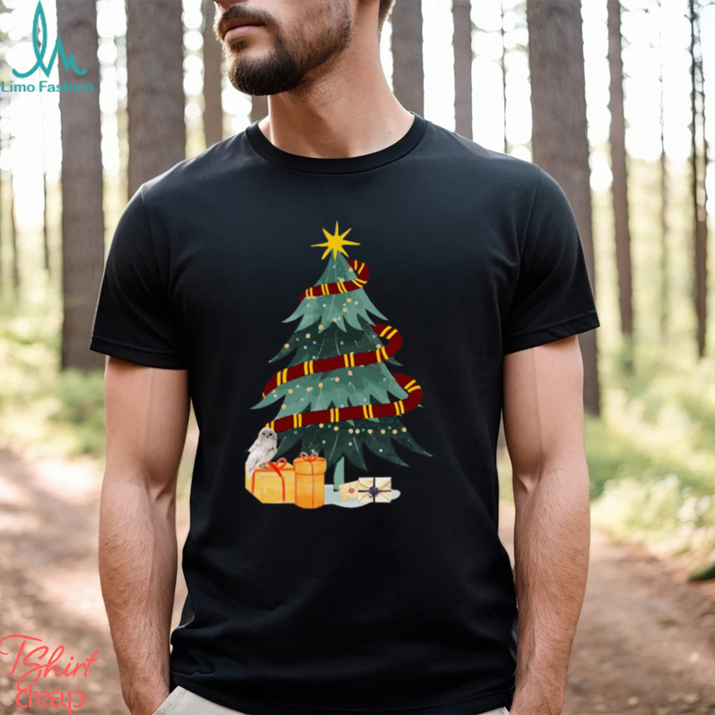 Harry P Hp Griffin Red House Magical Christmas Tree  Shirt Harry P Hp Griffin Red House Magical Christmas Tree  Shirt