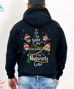 Harry Potter Friends Christmas Tree All I Want Is My Hogwarts Letter Shirt