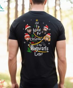Harry Potter Friends Christmas Tree All I Want Is My Hogwarts Letter Shirt