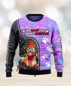 Havanese Hologram Color Ugly Christmas Sweater Best Gift For Men And Women