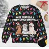 Personalized Gift For Cat Lovers On The Naughty List Ugly Sweater