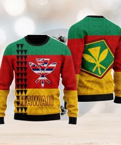 Hawaii Kanaka Flag Christmas Unisex Ugly Sweater