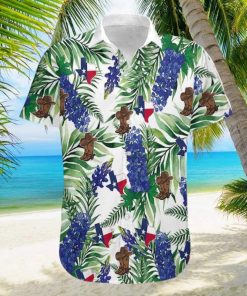 Hawaiian Aloha Shirts Texas Bluebonnet