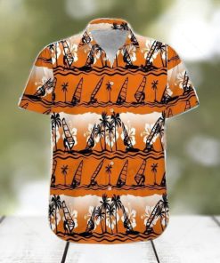 Hawaiian Aloha Shirts Windsurfing Sunset