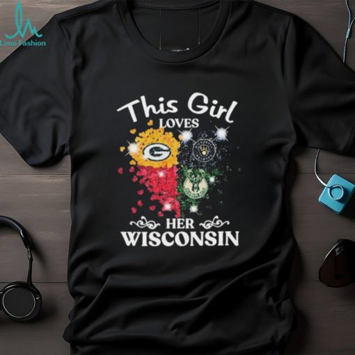 Heart This Girl Wisconsin Sports Teams Shirt