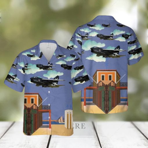 Hellenic Air Force A 7E Corsair 70th Anniversary OlympuIK Hawaiian Shirt