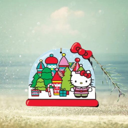 Hello Kitty Christmas Snow Globe Xmas 2023 Best Gift Tree Decorations Unique Ornament