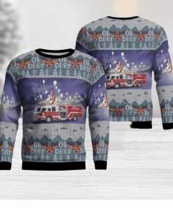 Hermitage, Pennsylvania, Patagonia Volunteer Fire Department AOP 3D Ugly Christmas Sweater