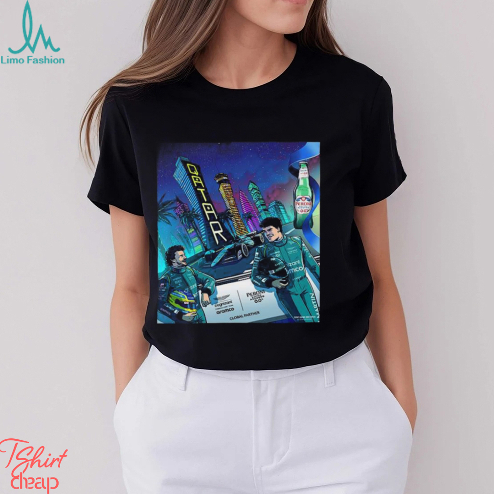 High Speed Straights Relentless Corners And The First Ever F1 Sprint Of Aston Martin Aramco Cognizant In Qatar GP 2023 Unisex T shirt High Speed Straights Relentless Corners And The First Ever F1 Sprint Of Aston Martin Aramco Cognizant In Qatar GP 2023 Unisex T shirt