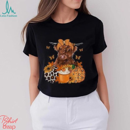 Highland Cow Fall Sweatshirt, Fall Heifer Thanksgiving Shirt, Thanksgviving Shirt, Fall Sweater, Fall Vibes Shirt, Pumpkin Cow Shirt, Thanksgiving Gift