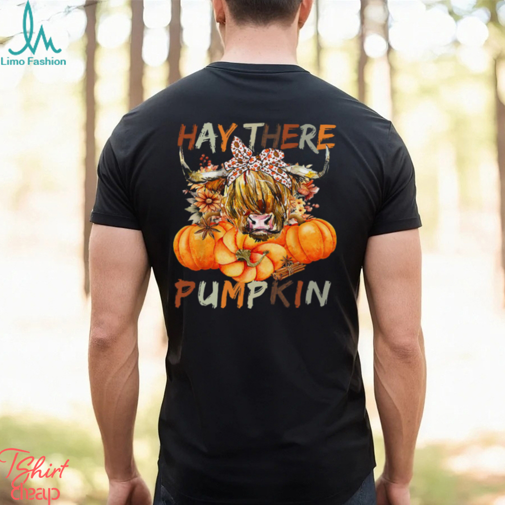Highland Cow Thanksgiving T shirt, Hay There Pumpkin, Thanksgiving T shirt Highland Cow Thanksgiving T shirt, Hay There Pumpkin, Thanksgiving T shirt