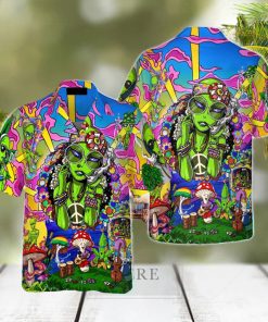 Hippie Alien Hawaiian Shirt Aloha Summer For Men And Women Gift