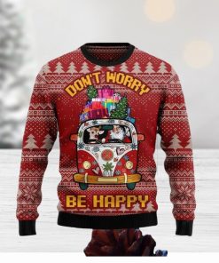 Hippie Car Ugly Christmas Sweater Impressive Gift For Men And Women