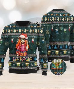 Ho Ho Ho For Hippie Lovers On National For Christmas Gifts Ugly Christmas Sweater