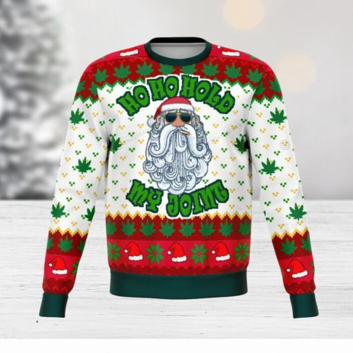 Ho Ho Ho Ho My Joint Dank Ugly Christmas Holiday Sweater