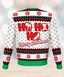 Ho Ho Ho Knitting Pattern Ugly Christmas Holiday Sweater