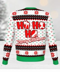 Ho Ho Ho Knitting Pattern Ugly Christmas Holiday Sweater