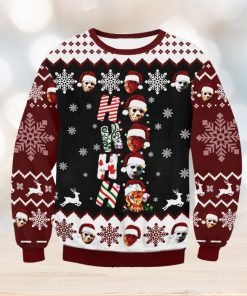 Ho Ho Horror For Christmas Gifts Ugly Christmas Wool Knitted Sweater