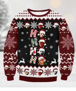 Ho Ho Horror For Christmas Gifts Ugly Christmas Wool Knitted Sweater