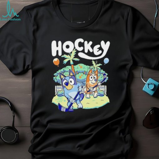 Hockey Bluey shirt