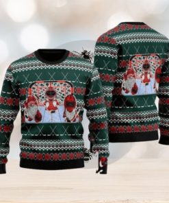 Hockey Gomies Ugly Christmas Sweater Gift Knitting Sweater