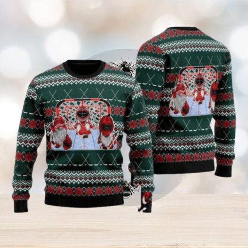 Hockey Gomies Ugly Christmas Sweater Gift Knitting Sweater