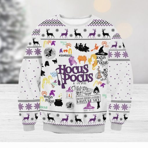 Hocus Pocus For Christmas Gifts 3D Printed Ugly Christmas Sweater