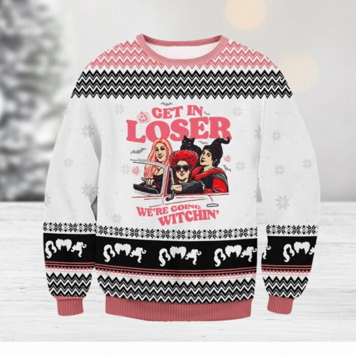 Hocus Pocus Get In Loser For Christmas Gifts Ugly Xmas Wool Knitted Sweater