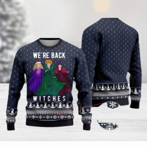 Hocus Pocus Were Back Witches Christmas Ugly Sweater Nice Gift For Everyone