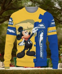 Hofstra Pride Mickey Mouse Champions Football Knitted Christmas Sweater