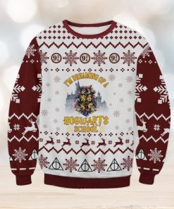 Hogwarts School Christmas Ugly Wool Knitted Sweater