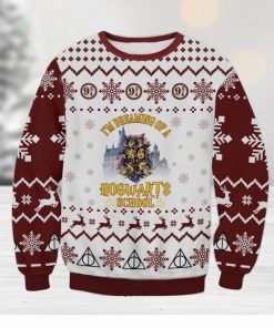 Hogwarts School Christmas Ugly Wool Knitted Sweater