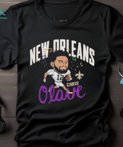 Homage Chris Olave Gray New Orleans Saints Caricature Player shirt