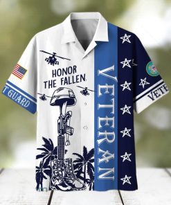 Honor The Fallen Retro US Coast Guard Hawaiian Shirt For Men Veteran