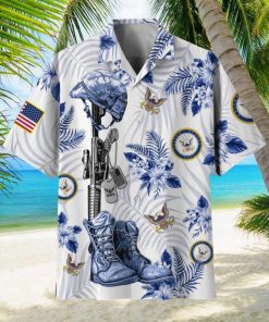 Honoring All Who Served Summer US Navy Hawaiian Shirt Veteran