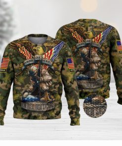 Honoring Our Heroes Veteran For Christmas Gifts Knitting Pattern Sweater