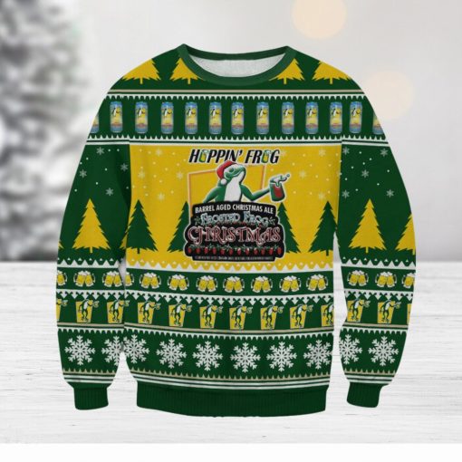 Hoppin’ Frog Brewery For Christmas Gifts Ugly Christmas Wool Knitted Sweater